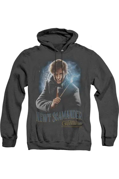 GILDAN FANTASTIC BEASTS 2 SCAMANDER MONOGRAM ADULT HEATHER HOODIE / HOODED SWEATSHIRT