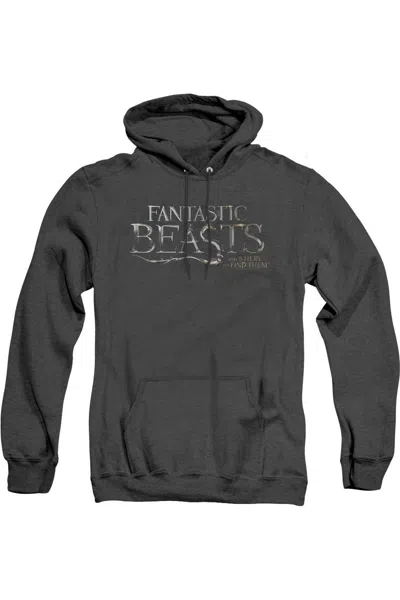 GILDAN FANTASTIC BEASTS LOGO ADULT HEATHER HOODIE / HOODED SWEATSHIRT