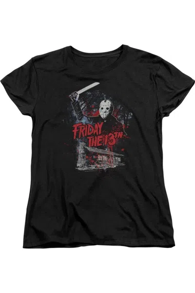 GILDAN FRIDAY THE 13TH CABIN SHORT SLEEVE WOMENS T-SHIRT