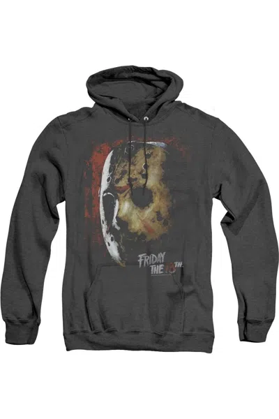GILDAN FRIDAY THE 13TH MASK OF DEATH ADULT HEATHER HOODIE