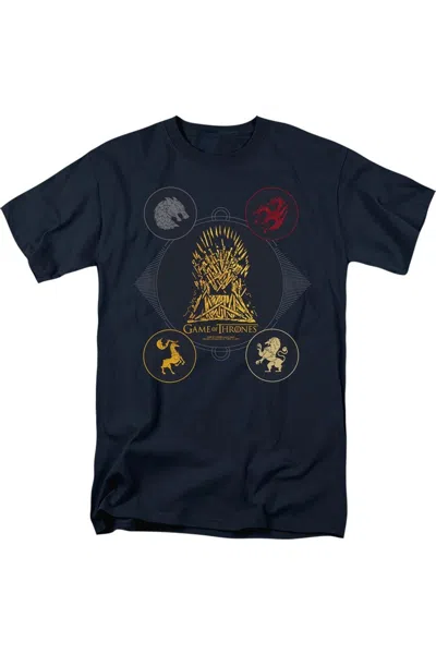 GILDAN GAME OF THRONES 4 HOUSES 4 THE THRONE SHORT SLEEVE ADULT TEE / T-SHIRT
