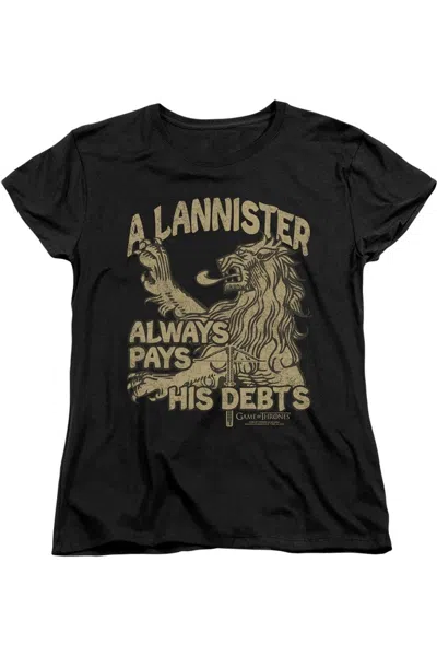 GILDAN GAME OF THRONES DEBTS SHORT SLEEVE WOMEN´S TEE / T-SHIRT