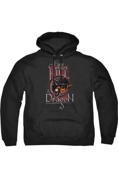 GILDAN GAME OF THRONES FIRE CANNOT KILL A DRAGON ADULT PULL OVER HOODIE / HOODED SWEATSHIRT