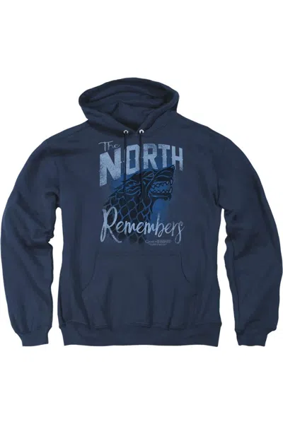 GILDAN GAME OF THRONES THE NORTH REMEMBERS ADULT PULL OVER HOODIE / HOODED SWEATSHIRT