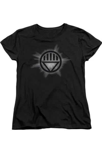 GILDAN GREEN LANTERN BLACK GLOW SHORT SLEEVE WOMENS TEE / T-SHIRT