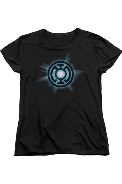 GILDAN GREEN LANTERN BLUE GLOW SHORT SLEEVE WOMENS TEE / T-SHIRT