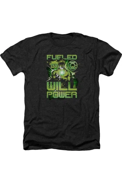 GILDAN GREEN LANTERN FUELED ADULT HEATHER TEE / T-SHIRT