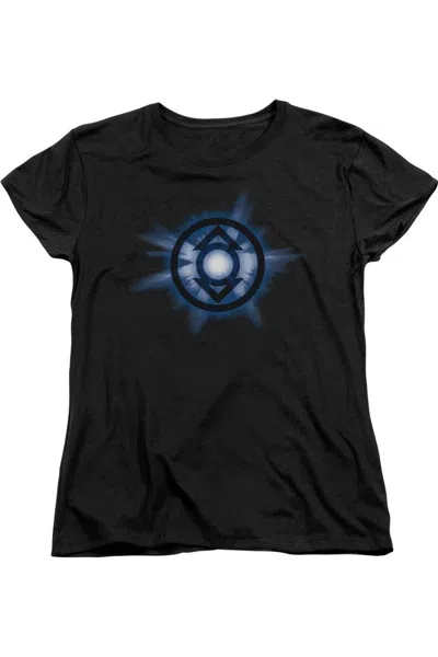 GILDAN GREEN LANTERN INDIGO GLOW SHORT SLEEVE WOMENS TEE / T-SHIRT