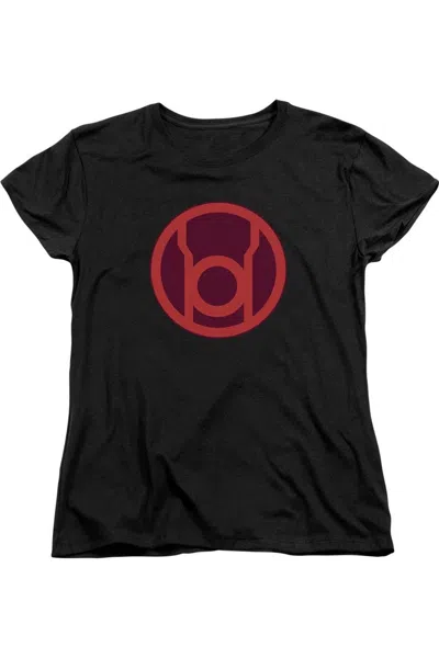GILDAN GREEN LANTERN RED SYMBOL SHORT SLEEVE WOMENS TEE / T-SHIRT