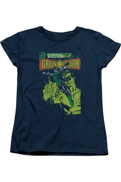 GILDAN GREEN LANTERN VINTAGE COVER SHORT SLEEVE WOMENS TEE / T-SHIRT