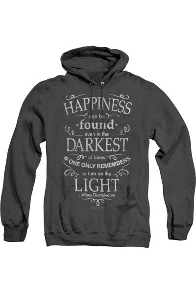 GILDAN HARRY POTTER HAPPINESS ADULT HEATHER HOODIE / HOODED SWEATSHIRT
