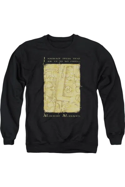 GILDAN HARRY POTTER MARAUDERS MAP INTERIOR WORDS ADULT CREWNECK SWEATSHIRT
