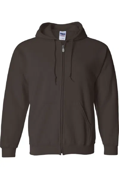 GILDAN HEAVY BLEND UNISEX ADULT FULL ZIP HOODED SWEATSHIRT TOP