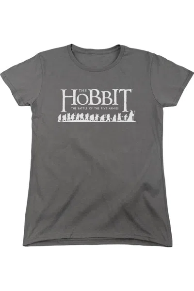 GILDAN HOBBIT WALKING LOGO SHORT SLEEVE WOMENS TEE / T-SHIRT