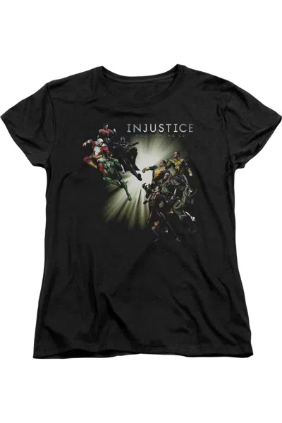 GILDAN INJUSTICE GODS AMONG US GOOD VS EVIL SHORT SLEEVE WOMENS TEE / T-SHIRT