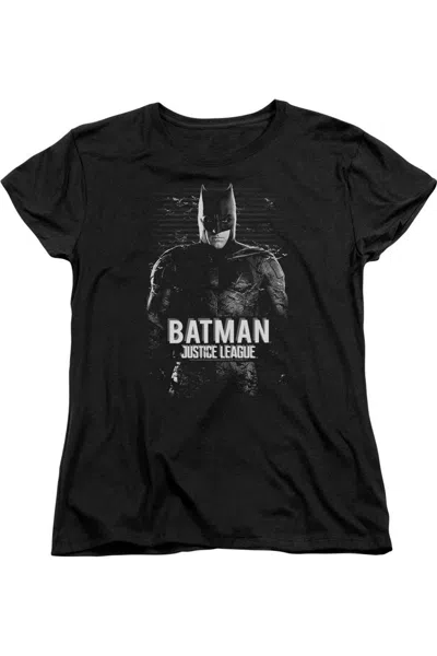 GILDAN JUSTICE LEAGUE MOVIE BATMAN SHORT SLEEVE WOMENS TEE / T-SHIRT