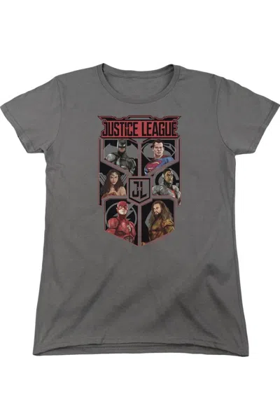 GILDAN JUSTICE LEAGUE MOVIE LEAGUE OF SIX SHORT SLEEVE WOMENS TEE / T-SHIRT