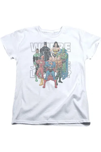 GILDAN JUSTICE LEAGUE OF AMERICA CLASSIFIED #1 COVER SHORT SLEEVE WOMENS TEE / T-SHIRT