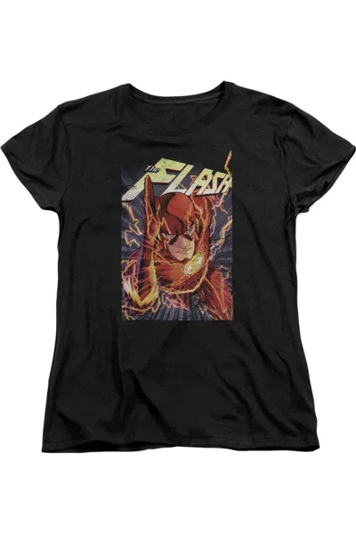 GILDAN JUSTICE LEAGUE OF AMERICA FLASH ONE SHORT SLEEVE WOMENS TEE / T-SHIRT