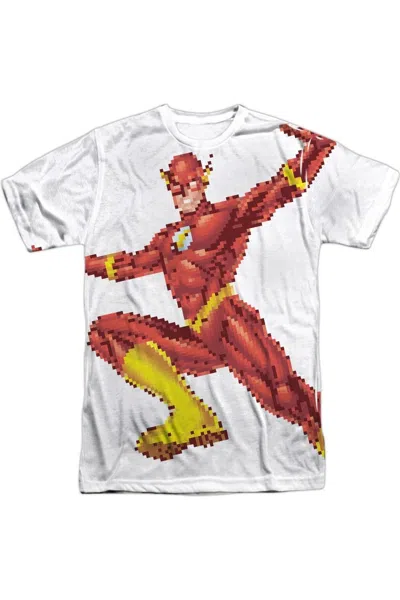 GILDAN JUSTICE LEAGUE OF AMERICA FLASHBIT SHORT SLEEVE ADULT POLY CREW TEE / T-SHIRT