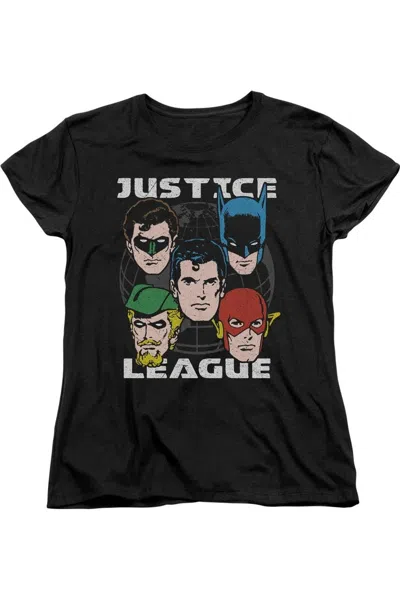 GILDAN JUSTICE LEAGUE OF AMERICA HEAD OF STATES SHORT SLEEVE WOMENS TEE / T-SHIRT