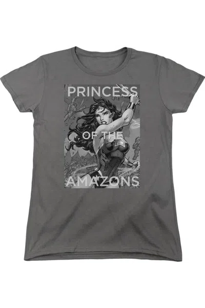GILDAN JUSTICE LEAGUE OF AMERICA PRINCESS OF THE AMAZONS SHORT SLEEVE WOMENS TEE / T-SHIRT