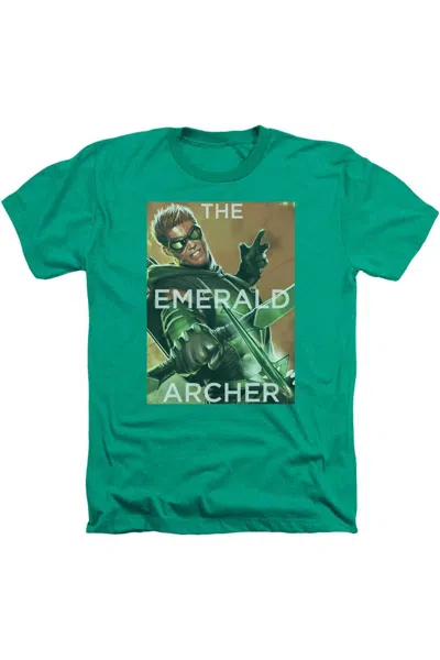 GILDAN JUSTICE LEAGUE OF AMERICA TRIGGER ADULT HEATHER TEE / T-SHIRT