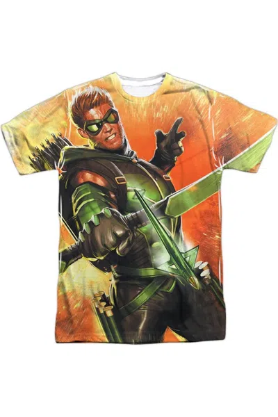 GILDAN JUSTICE LEAGUE OF AMERICA WORTH A SHOT SHORT SLEEVE ADULT POLY CREW TEE / T-SHIRT