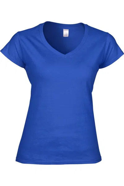 GILDAN LADIES SOFT STYLE SHORT SLEEVE V-NECK T-SHIRT