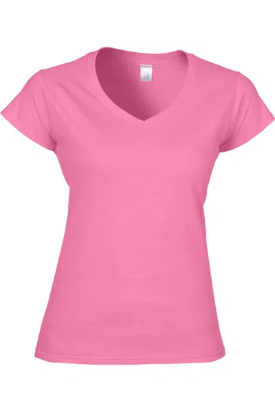 GILDAN LADIES SOFT STYLE SHORT SLEEVE V-NECK T-SHIRT