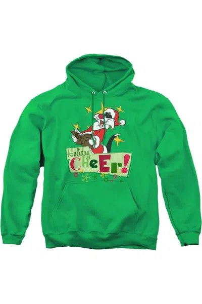 GILDAN LOONEY TUNES CHEER SYLVESTER ADULT PULL OVER HOODIE / HOODED SWEATSHIRT