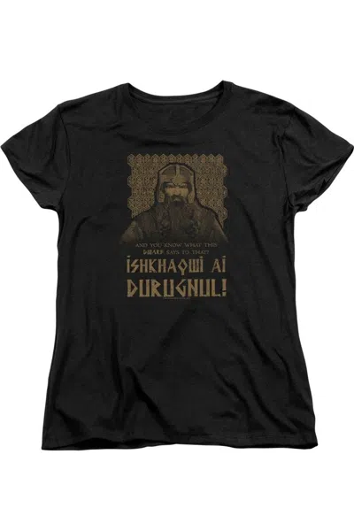 GILDAN LORD OF THE RINGS ISHKHAQWI DURUGNUL SHORT SLEEVE WOMENS TEE / T-SHIRT