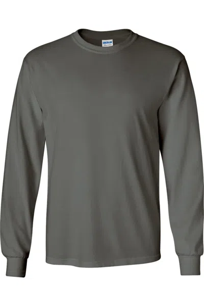 GILDAN MENS PLAIN CREW NECK ULTRA COTTON LONG SLEEVE T-SHIRT