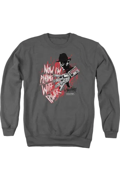 GILDAN NIGHTMARE ON ELM STREET PLAYING WITH POWER ADULT CREWNECK SWEATSHIRT