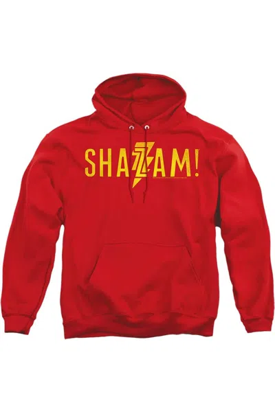 GILDAN SHAZAM MOVIE FLAT LOGO ADULT PULL OVER HOODIE / HOODED SWEATSHIRT
