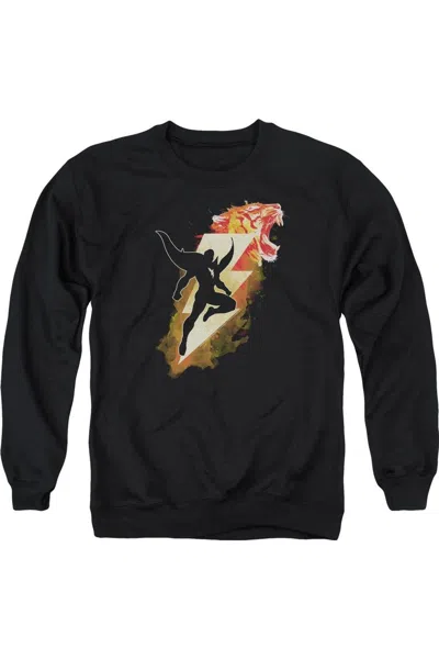GILDAN SHAZAM MOVIE TIGER BOLT ADULT CREWNECK SWEATSHIRT