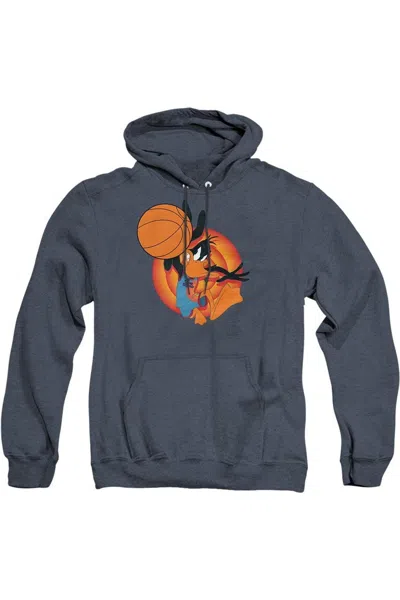 GILDAN SPACE JAM 2 DAFFY SLAM ADULT HEATHER HOODIE / HOODED SWEATSHIRT
