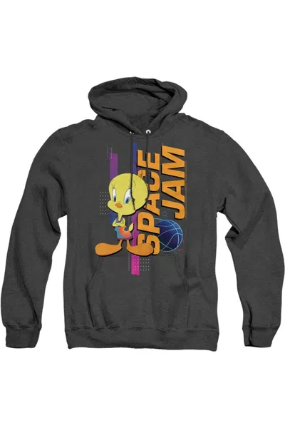 GILDAN SPACE JAM 2 TWEETY STANDING ADULT HEATHER HOODIE / HOODED SWEATSHIRT
