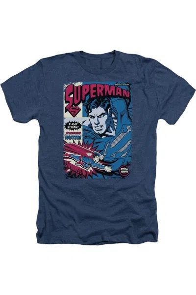 GILDAN SUPERMAN ACTION PACKED ADULT HEATHER TEE / T-SHIRT