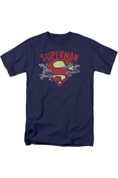 GILDAN SUPERMAN CHAIN BREAKING SHORT SLEEVE ADULT TEE / T-SHIRT