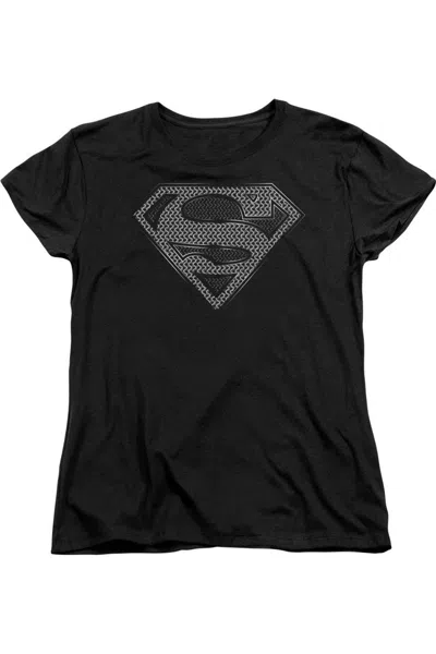 GILDAN SUPERMAN CHAINMAIL SHORT SLEEVE WOMENS TEE / T-SHIRT