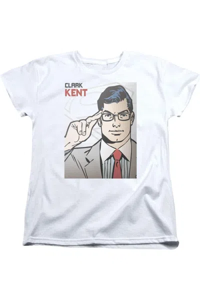 GILDAN SUPERMAN CLARK KENT COVER SHORT SLEEVE WOMENS T-SHIRT