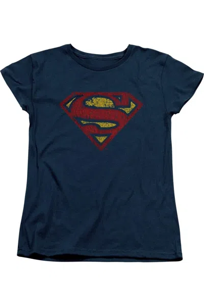 GILDAN SUPERMAN CRACKLE S SHORT SLEEVE WOMENS TEE / T-SHIRT