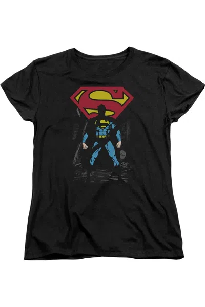 GILDAN SUPERMAN DARK ALLEY SHORT SLEEVE WOMENS TEE / T-SHIRT