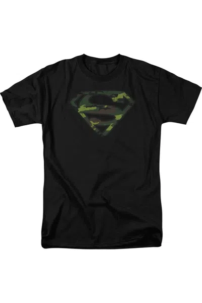 GILDAN SUPERMAN DISTRESSED CAMO SHIELD SHORT SLEEVE ADULT TEE / T-SHIRT