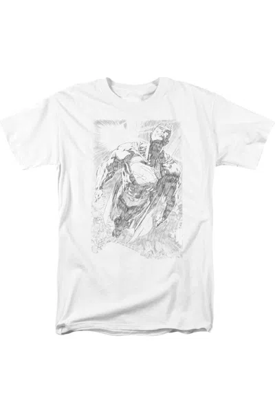 GILDAN SUPERMAN EXPLODING SPACE SKETCH SHORT SLEEVE ADULT TEE / T-SHIRT