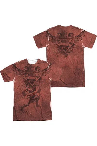 GILDAN SUPERMAN JUSTICE UPHELD (FRONT/BACK PRINT) SHORT SLEEVE ADULT 100% POLY CREW TEE / T-SHIRT