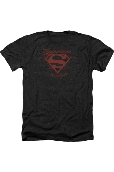 GILDAN SUPERMAN LA ADULT HEATHER TEE / T-SHIRT