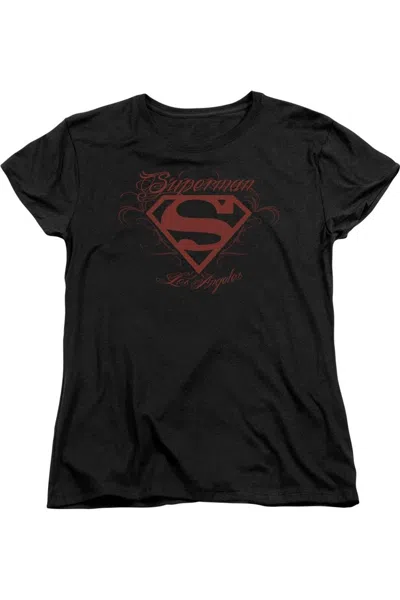GILDAN SUPERMAN LA SHORT SLEEVE WOMENS TEE / T-SHIRT