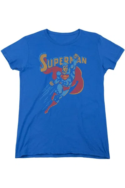 GILDAN SUPERMAN LIFE LIKE ACTION SHORT SLEEVE WOMENS TEE / T-SHIRT